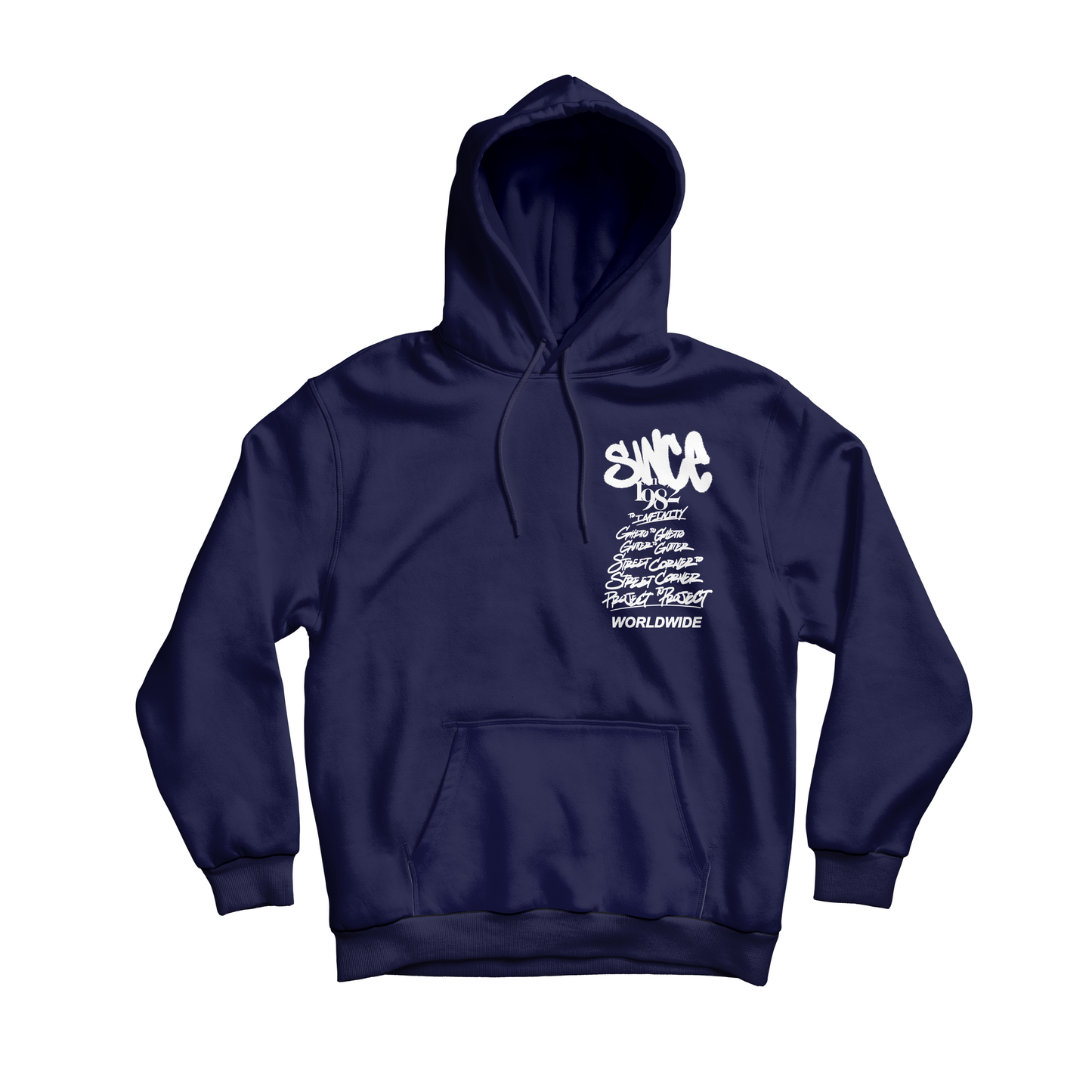 Navy Statement Hoody