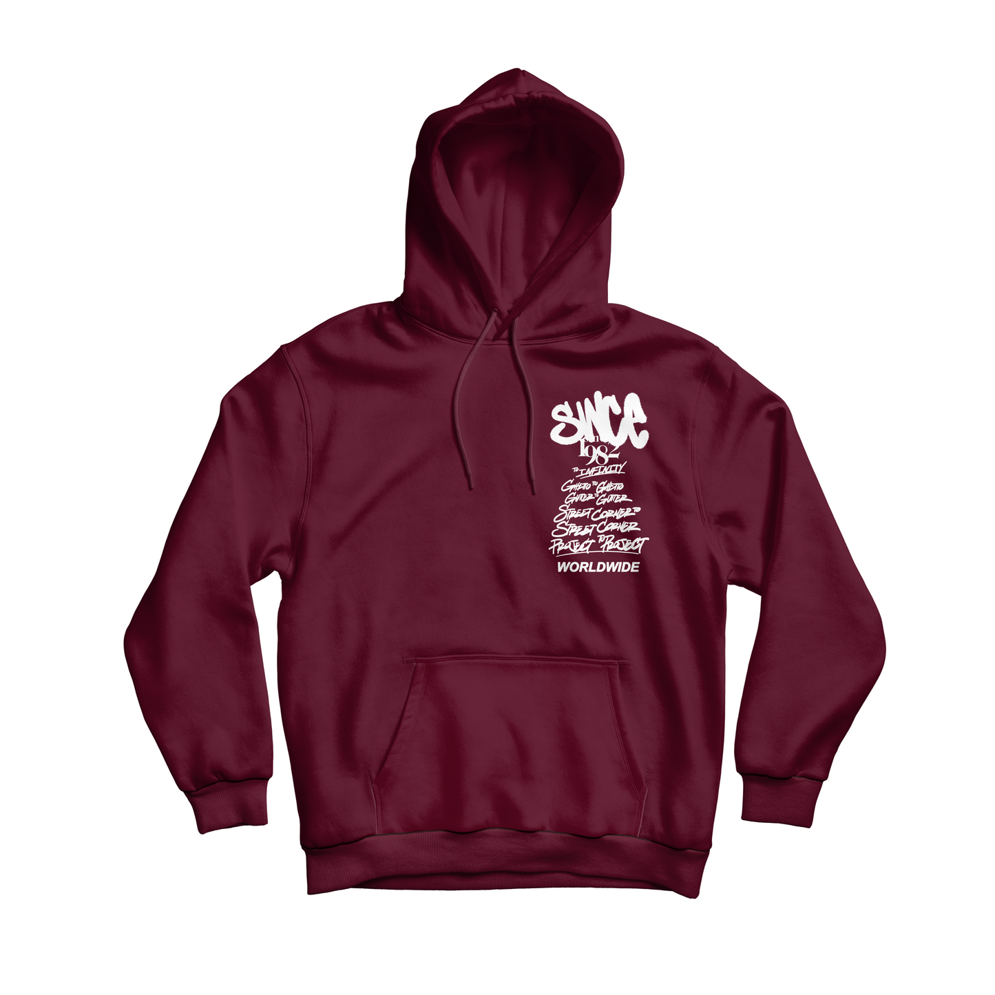 Maroon Statement Hoody
