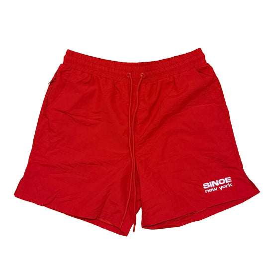 Red Katonah Nylon Shorts