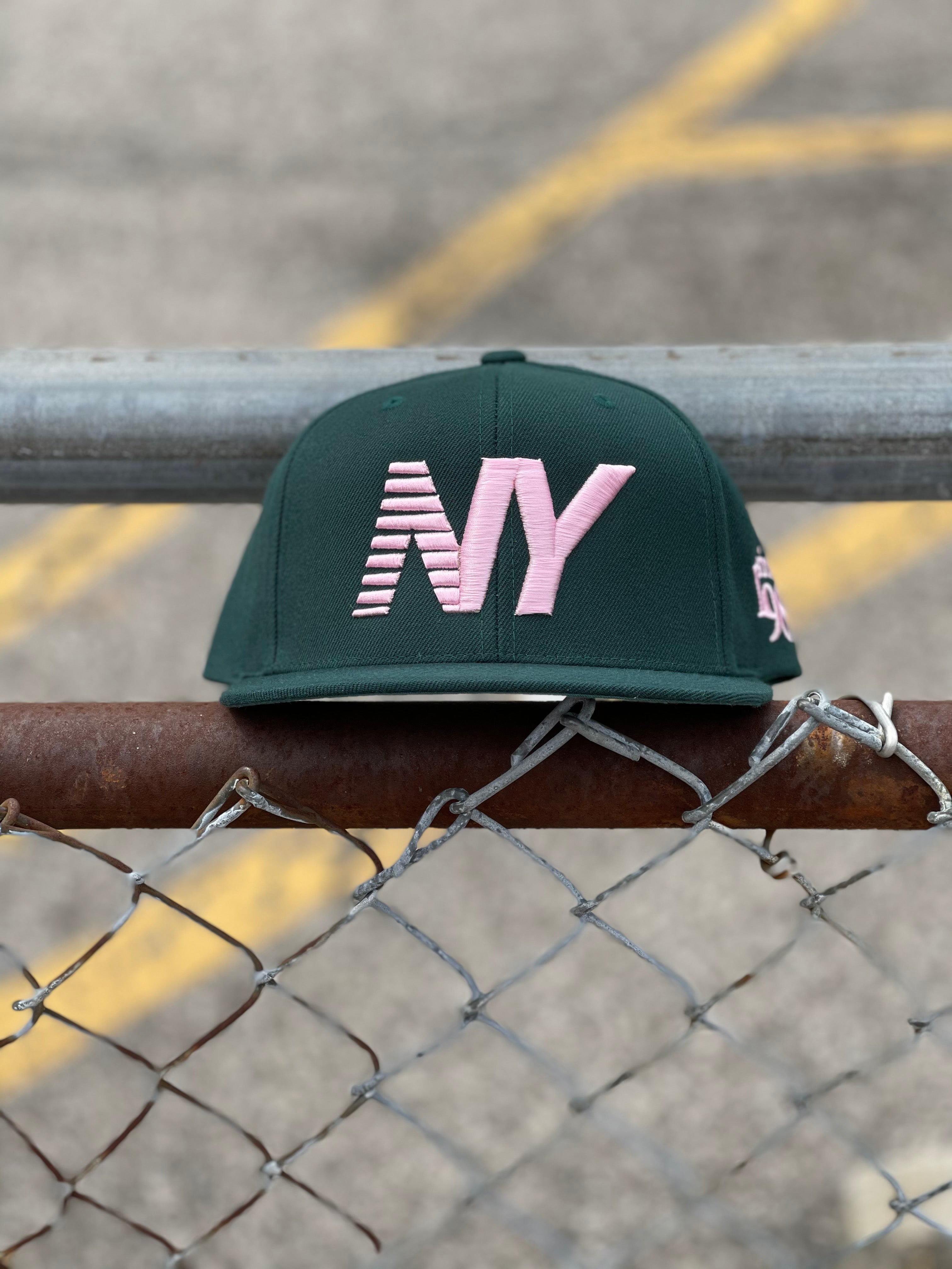 Green x Pink NY Balance Snapback