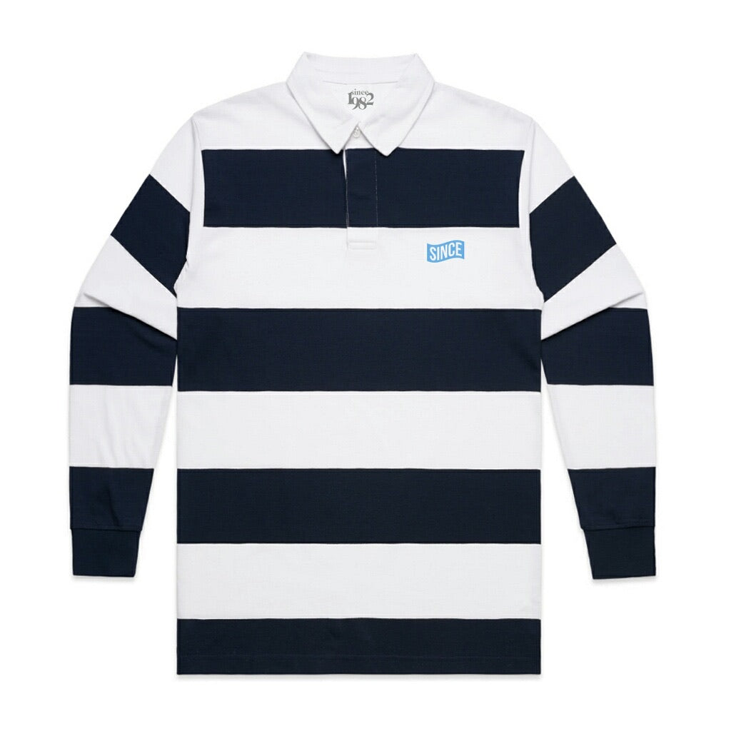 NAVY STRIPED RUGBY