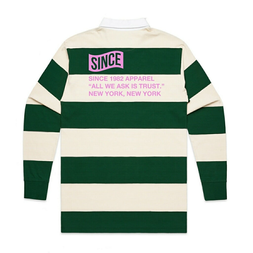 GREEN STRIPED RUGBY